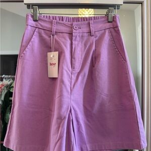Luxe Women's Lavender Shorts